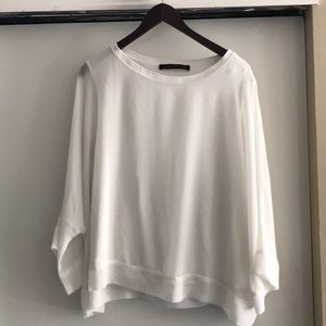 Zara white short sleeve top